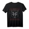 Weihnachts Satan Ugly Christmas Style T-Shirt mit Baphomet Satan 666 Ziegenkopf – Lustiges Anti-Weihnachts-Shirt für Freunde und Familie