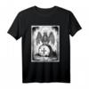 Fledermaus & Mond Gothic Halloween Satanisches Distressed T-Shirt – Dunkles Gothic-Design für Halloween & Gothic-Fans