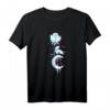 Moon Rose Vaporwave Witchcraft T-Shirt - Occult Gothic Wicca Hexen Geschenk für Gothic Fans und Hexerei Liebhaber