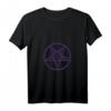 Damen Satanic Pentagramm Stern Baphomet T-Shirt - Violett Gothic Mode mit Satan-Design, ideal für Gothic- und Okkult-Liebhaber