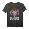 Be Lesbian Hagel Satan LGBT Flagge T-Shirt – Lustiges Gothic Pride Shirt für CSD und LGBTQ-Community