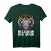 Be Lesbian Hagel Satan LGBT Flagge T-Shirt – Lustiges Gothic Pride Shirt für CSD und LGBTQ-Community