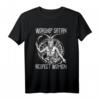 Worship Satan Respect Women T-Shirt – Gothic Look für Festivals & Satanisten mit Teufel-Design