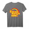 Satan Loves Me Lustiges LGBTQ Pride Gay Lesben Zitate T-Shirt - Humorvolles Statement für Pride und Unterstützung