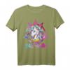 Einhorn Hagel Satan Rainbow T-Shirt für Herren und Frauen – Lustiges Festival, Halloween & Rave Shirt mit buntem Einhornmotiv