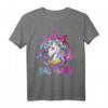 Einhorn Hagel Satan Rainbow T-Shirt für Herren und Frauen – Lustiges Festival, Halloween & Rave Shirt mit buntem Einhornmotiv