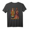 Vintage Saint Nick Santa Claus & Krampus T-Shirt - Humorvolles Weihnachtsdesign für festliche Anlässe