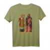 Vintage Saint Nick Santa Claus & Krampus T-Shirt - Humorvolles Weihnachtsdesign für festliche Anlässe