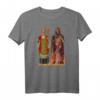 Vintage Saint Nick Santa Claus & Krampus T-Shirt - Humorvolles Weihnachtsdesign für festliche Anlässe