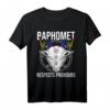 LGBTQ Baphomet Satan Teufel Respect Pronouns T-Shirt – Lustiges Gothic-Design für Pride, Verbündete & Satan Fans