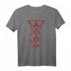 Rot satanisches Sigil der Lucifer – Satan Sigil T-Shirt mit Baphomet Symbolen für Magick, Halloween & Esoterik-Fans