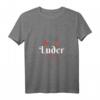 Damen Gothic Sarkasmus T-Shirt mit V-Ausschnitt - Lustiges Unartiges Mädchen Design mit Spruch: Satan is my sugar daddy!
