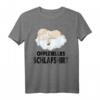 Offizielles lustiges Schlafshirt mit Schaf-Motiv – Perfekt für Langschläfer, Morgenmuffel & als Geschenk für Damen, Herren & Teenager