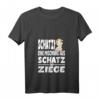 Schatzi eine Mischung aus Schatz und Ziege T-Shirt mit V-Ausschnitt – Perfektes Geschenk für Ziegenliebhaber, Geburtstags- und Weihnachtsgeschenk für Tierfans
