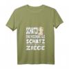 Schatzi eine Mischung aus Schatz und Ziege T-Shirt mit V-Ausschnitt – Perfektes Geschenk für Ziegenliebhaber, Geburtstags- und Weihnachtsgeschenk für Tierfans