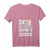 Schatzi eine Mischung aus Schatz und Ziege T-Shirt mit V-Ausschnitt – Perfektes Geschenk für Ziegenliebhaber, Geburtstags- und Weihnachtsgeschenk für Tierfans