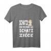Schatzi eine Mischung aus Schatz und Ziege T-Shirt mit V-Ausschnitt – Perfektes Geschenk für Ziegenliebhaber, Geburtstags- und Weihnachtsgeschenk für Tierfans