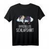 Faultier Schlafshirt mit Wolke - Offizielles lustiges Faultier Pyjama für Kinder und Erwachsene, bequemes Nachtshirt für süße Träume