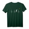 Sportschütze Herzschlag EKG Puls Tontaubenschießen Liebhaber T-Shirt – Perfekt für Wurfscheibenschützen & Skeet Enthusiasten