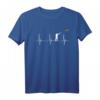Sportschütze Herzschlag EKG Puls Tontaubenschießen Liebhaber T-Shirt – Perfekt für Wurfscheibenschützen & Skeet Enthusiasten