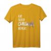 Eat Sleep Chill Repeat Faultier T-Shirt – Lustiges und Gemütliches Shirt für Faulpelze und Faultier-Fans