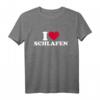 Ich liebe Schlafen T-Shirt – Bequeme Kleidung für Schlafliebhaber, Müde & Entspannte, Perfekt für Relax und Ruhe