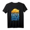 Offizielles Kater Schlaf Shirt mit süßer Katzenfigur – Lustiges Schlafoutfit, Pyjama und Geschenk für Katzenfans und Nachteulen