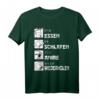 Essen Schlafen Anime Wiederholen T-Shirt - Lustiges Otaku Japanisches Graphic Shirt für Anime Fans & Geschenkideen
