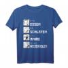 Essen Schlafen Anime Wiederholen T-Shirt - Lustiges Otaku Japanisches Graphic Shirt für Anime Fans & Geschenkideen