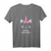 Mamas Schlafshirt mit Einhorn Katze - Süßes Schlaf-T-Shirt für Muttertag, Langschläfer & Schlafmützen
