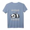 Lustiger Panda Schlafanzug - Bequemes Schlaf T-Shirt für süße Träume, Nickerchen & als Geschenk zu Weihnachten oder Geburtstag