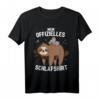 Mein Offizielles Schlafshirt mit Faultier und Koala - Lustiges Kawaii Tier-Design für entspannte Tage & perfekte Geschenkidee