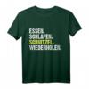 Essen Schlafen Schnitzel Wiederholen T-Shirt - Lustiges Fleisch Fan Shirt für Schnitzel-Liebhaber, Freunde & Familie zu Geburtstagen, Weihnachten & Volksfest