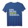 Essen Schlafen Schnitzel Wiederholen T-Shirt - Lustiges Fleisch Fan Shirt für Schnitzel-Liebhaber, Freunde & Familie zu Geburtstagen, Weihnachten & Volksfest
