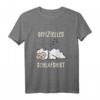 Offizielles Süßes Schlafendes Lama Alpaka Schlafanzug Schlaf T-Shirt – Lustiges Geschenk für Schlafmützen, Langschläfer & Entspannungskünstler