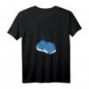 Damen HapOwl T-Shirt mit V-Ausschnitt – Lustiges Nilpferd Design, bequemes Schlafshirt für Tierliebhaberinnen