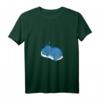 Damen HapOwl T-Shirt mit V-Ausschnitt – Lustiges Nilpferd Design, bequemes Schlafshirt für Tierliebhaberinnen