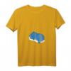 Damen HapOwl T-Shirt mit V-Ausschnitt – Lustiges Nilpferd Design, bequemes Schlafshirt für Tierliebhaberinnen