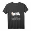 Damen Schlafshirt mit Graupapagei Motiv - Bequemes V-Ausschnitt Schlafshirt für Vogel Liebhaber, Morgenmuffel & Tierfans