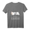 Damen Schlafshirt mit Graupapagei Motiv - Bequemes V-Ausschnitt Schlafshirt für Vogel Liebhaber, Morgenmuffel & Tierfans