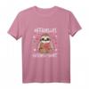Damen Kuschelshirt Faultier Schlafanzug mit Herz und Regenbogen – Bequemes Nachthemd & Pyjama für kuschelige Nächte