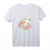 Süßer Kawaii Katzen Schlafanzug mit Blumen und Spruch - Gemütliche Homewear für Katzenliebhaber, Mütter, Damen & Kinder