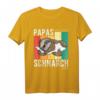 Herren Papas Schlafshirt Pyjama Nachthemd - Lustiges Faultier Schnarch Shirt als Geschenk für Vater, Ehemann oder Schnarcher