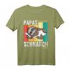 Herren Papas Schlafshirt Pyjama Nachthemd - Lustiges Faultier Schnarch Shirt als Geschenk für Vater, Ehemann oder Schnarcher