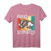 Herren Papas Schlafshirt Pyjama Nachthemd - Lustiges Faultier Schnarch Shirt als Geschenk für Vater, Ehemann oder Schnarcher