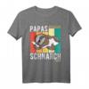 Herren Papas Schlafshirt Pyjama Nachthemd - Lustiges Faultier Schnarch Shirt als Geschenk für Vater, Ehemann oder Schnarcher