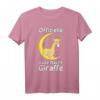 Schlaf Oberteil Giraffe Tier Sprüche - Bequemes Kinder Schlafshirt, ideales Geschenk für Tierliebhaber und Morgenmuffel