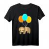 Faultier Ballon Design Schlafshirt - Lustiges Faul & Müde T-Shirt für Männer, Frauen & Kinder als Geschenk für entspannte Momente