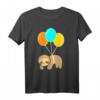 Faultier Ballon Design Schlafshirt - Lustiges Faul & Müde T-Shirt für Männer, Frauen & Kinder als Geschenk für entspannte Momente