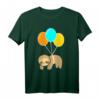 Faultier Ballon Design Schlafshirt - Lustiges Faul & Müde T-Shirt für Männer, Frauen & Kinder als Geschenk für entspannte Momente